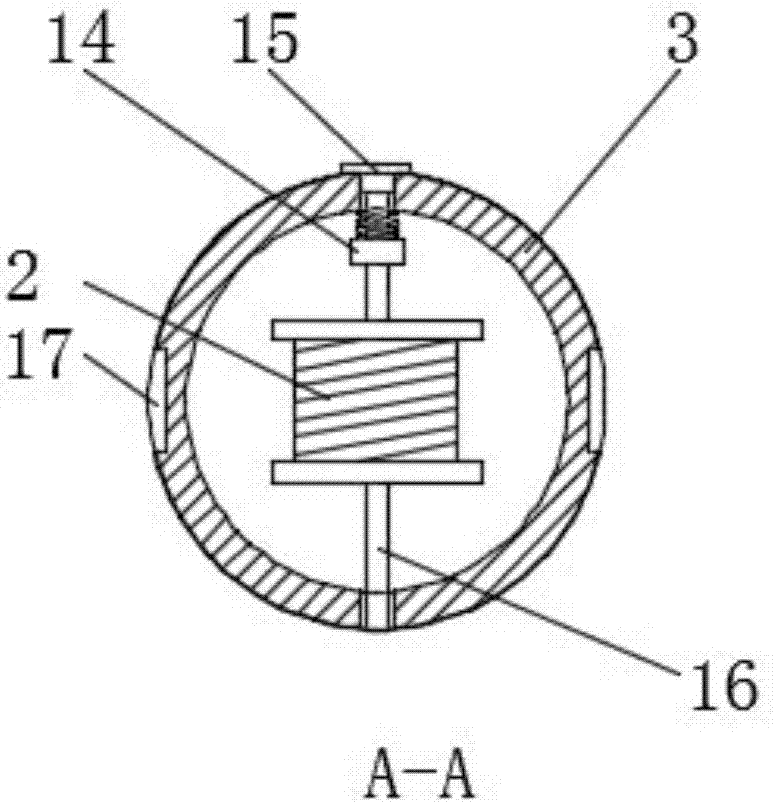 Telescopic adjusting garden streetlamp