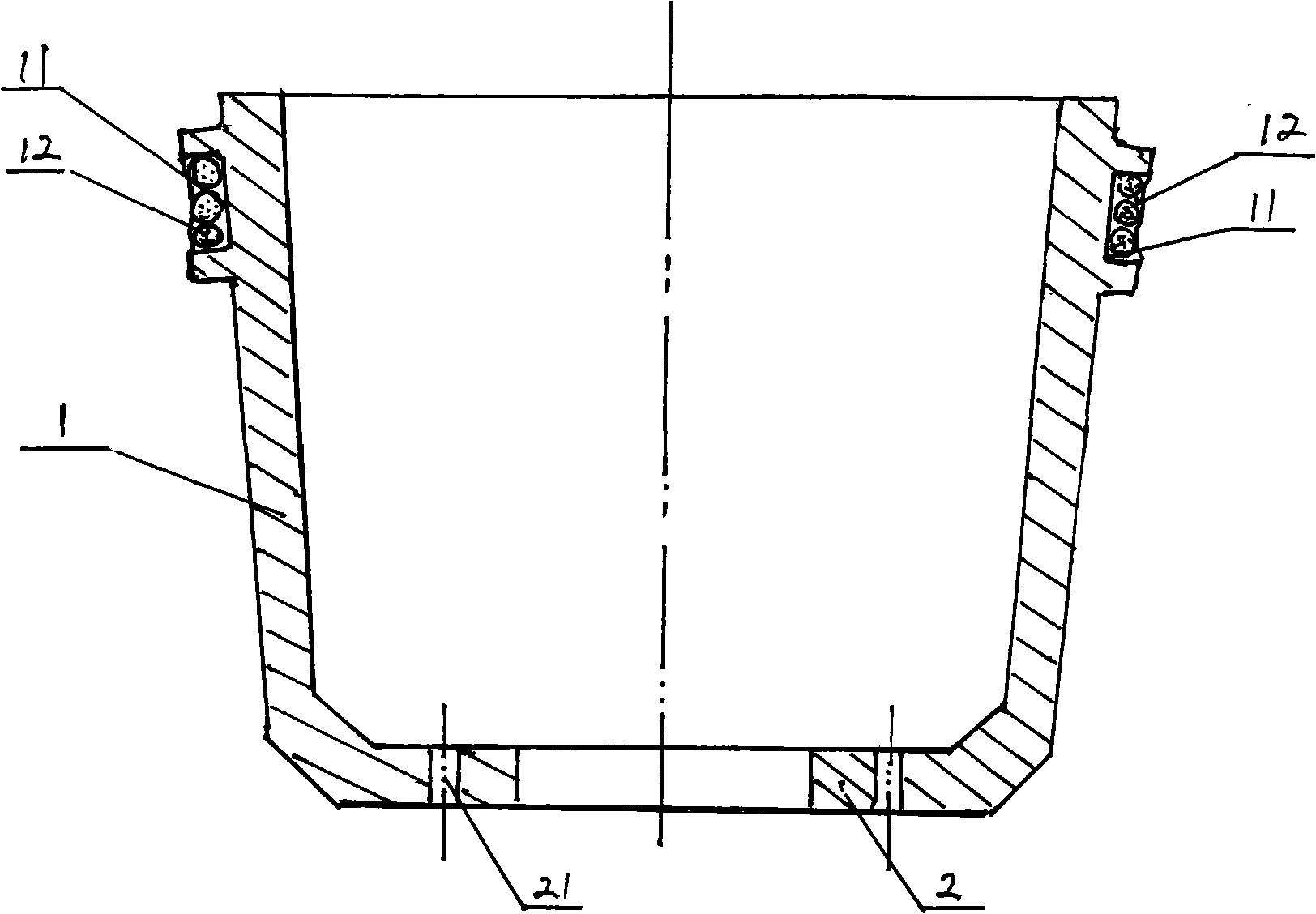 Ring embedded type flexible automobile brake drum