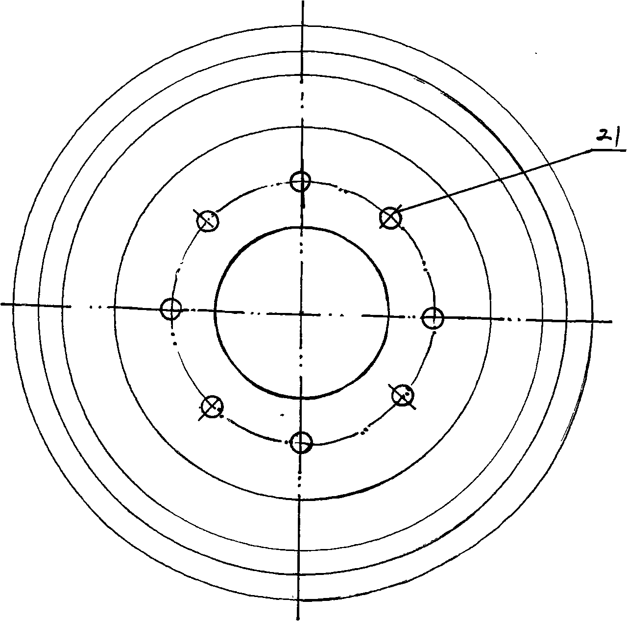 Ring embedded type flexible automobile brake drum