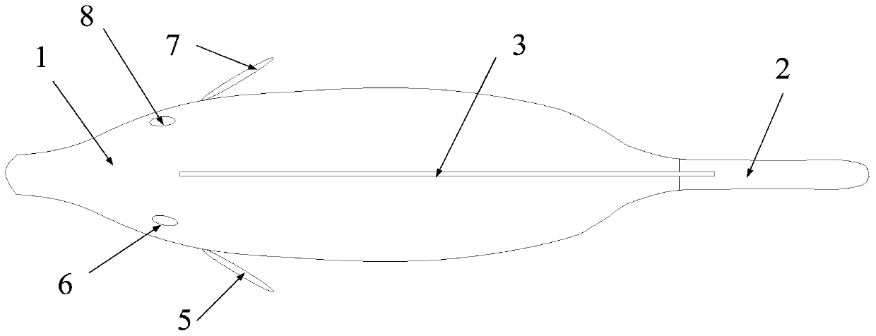 Variable volume bionic fish main body structure and bionic fish and motion control method