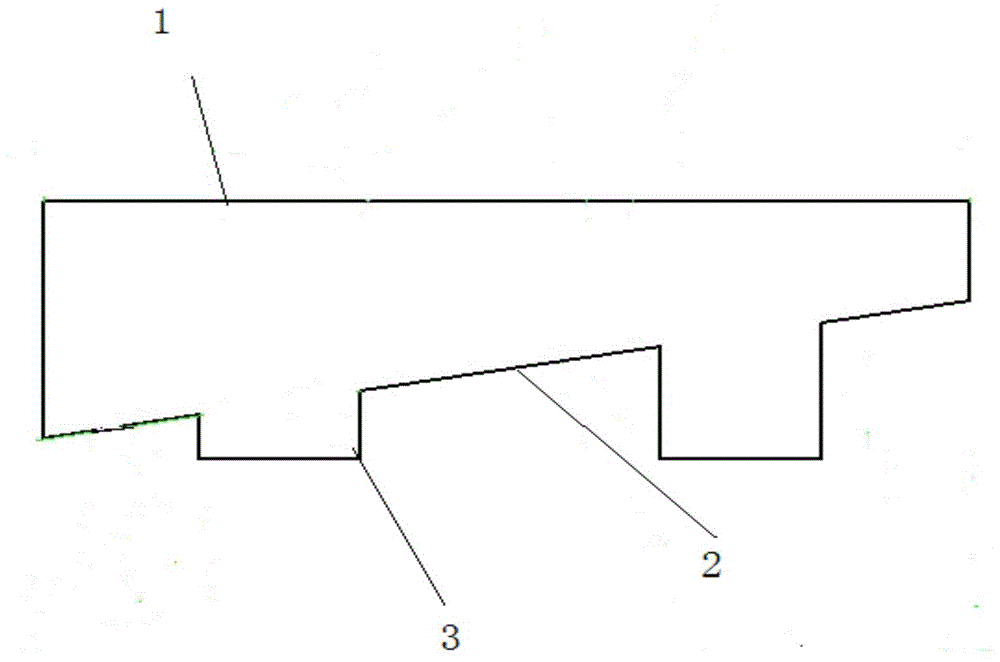 Machining process method of large-size single degree face wedge-shaped workpiece