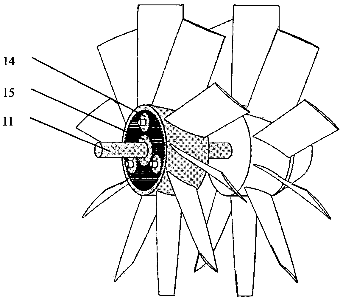 Novel counter-rotating fan