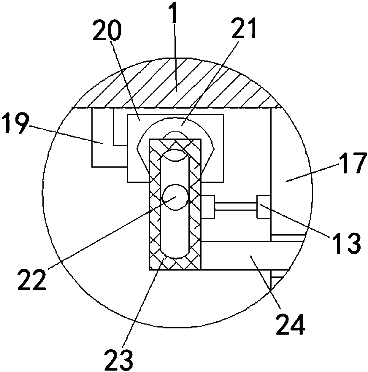 Stirring and mixing device for chemical cleaning liquor