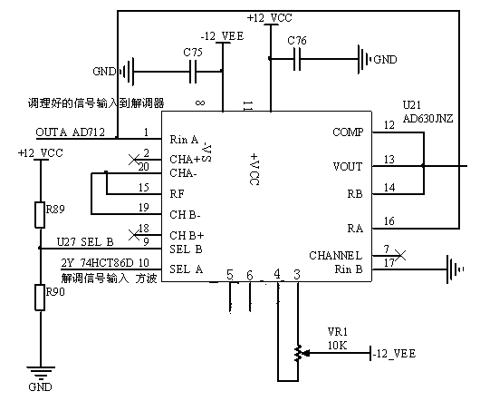 Digital double-phase lock-in amplifier for laser online gas analyzer