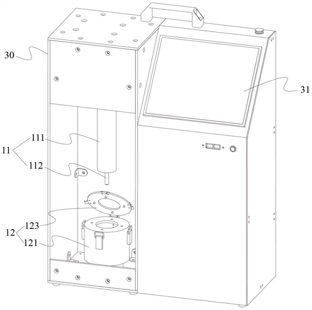 Puncture resistance testing device for waterproof coiled material