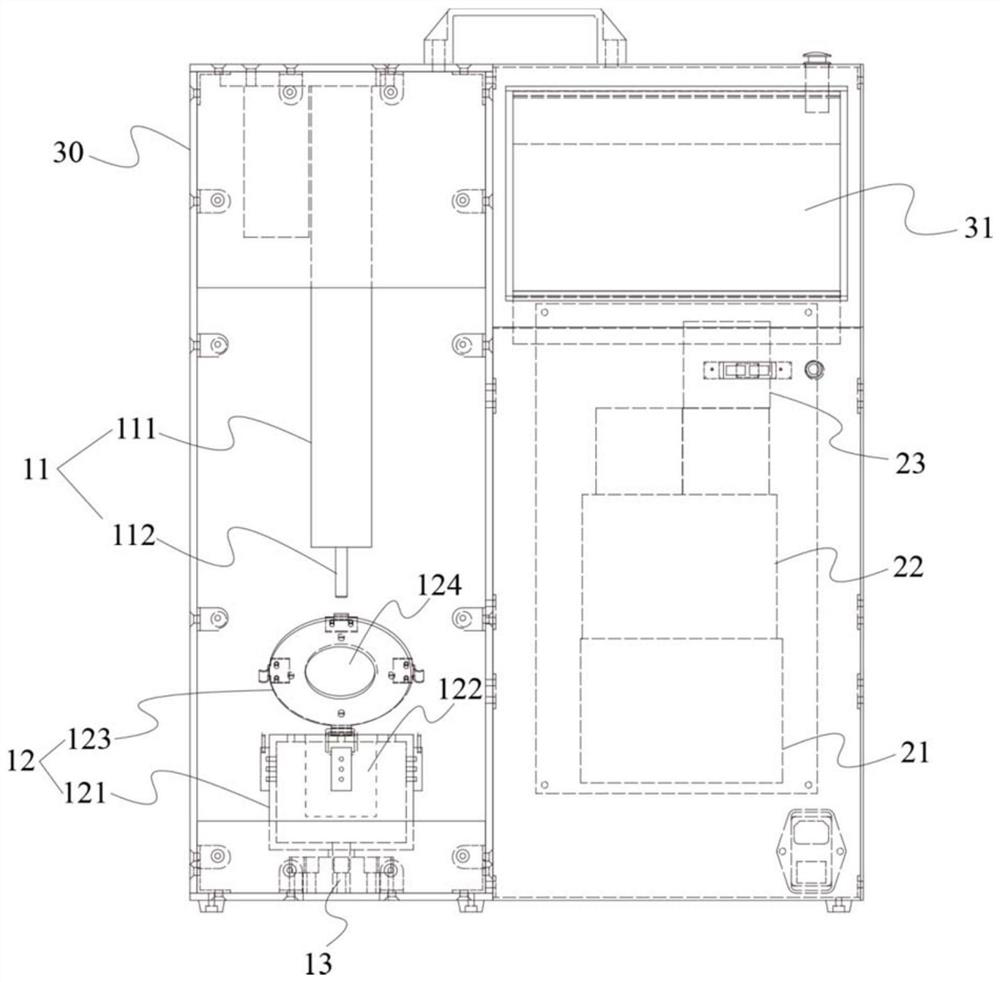 Puncture resistance testing device for waterproof coiled material