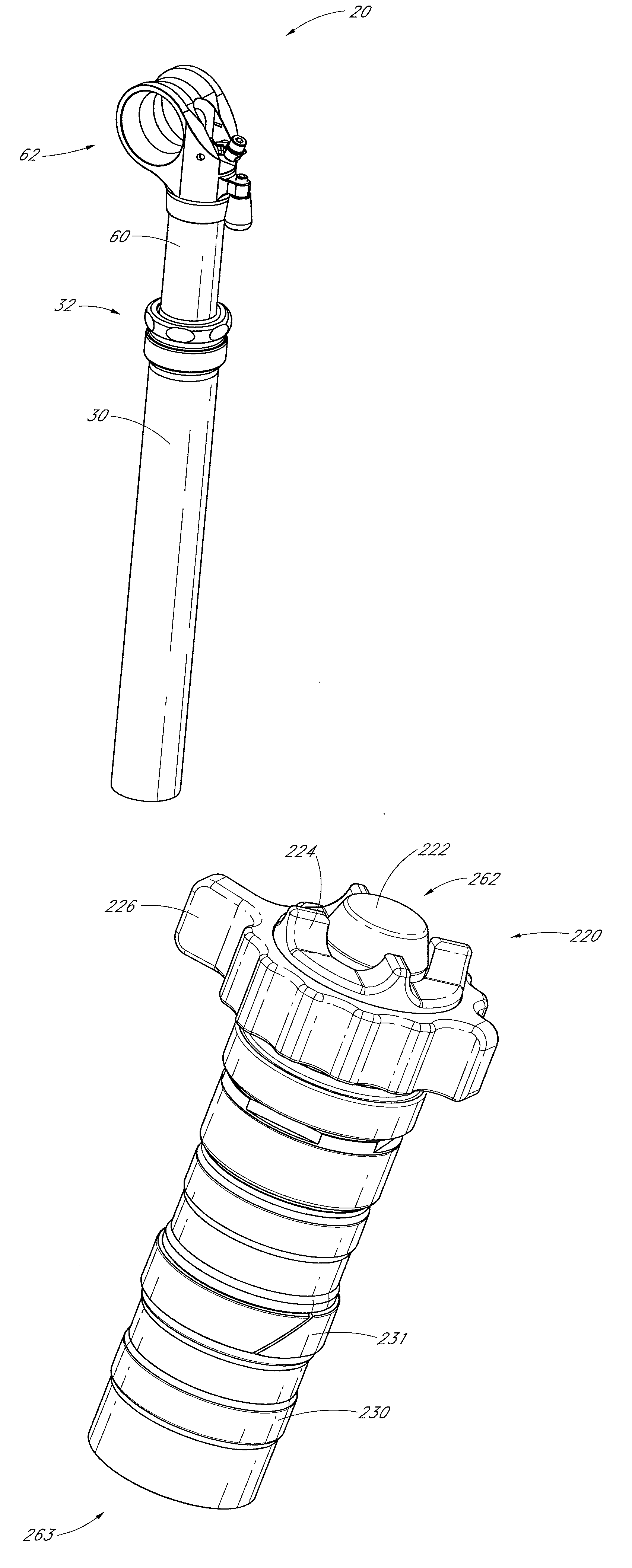 Vertically adjustable bicycle assembly