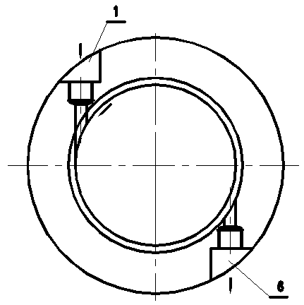 Self-cleaning type polypropylene recycle gas compressor gas film sealing structure