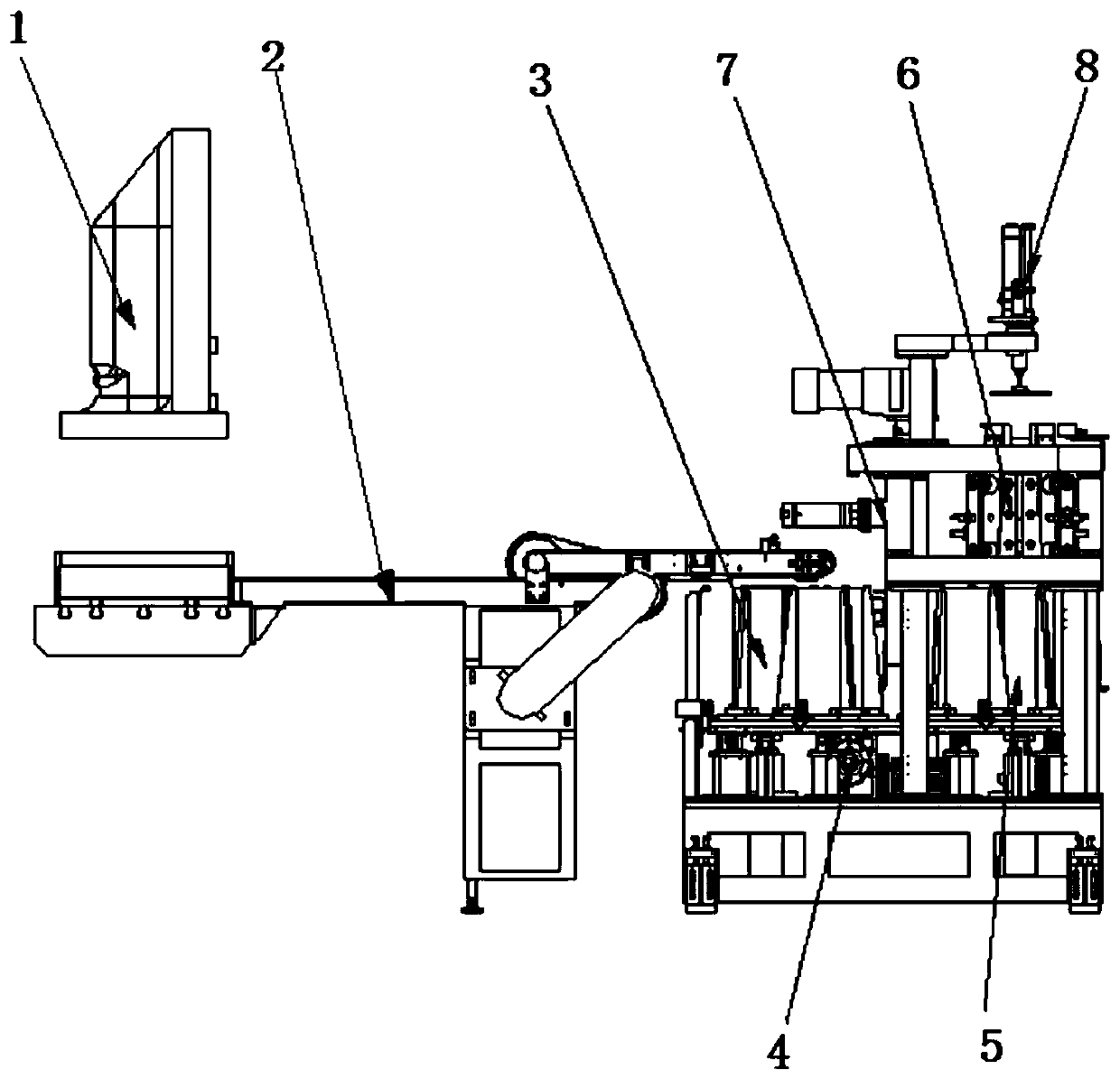 Continuous automatic blanking, stacking and unstacking system