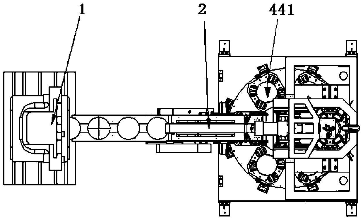 Continuous automatic blanking, stacking and unstacking system