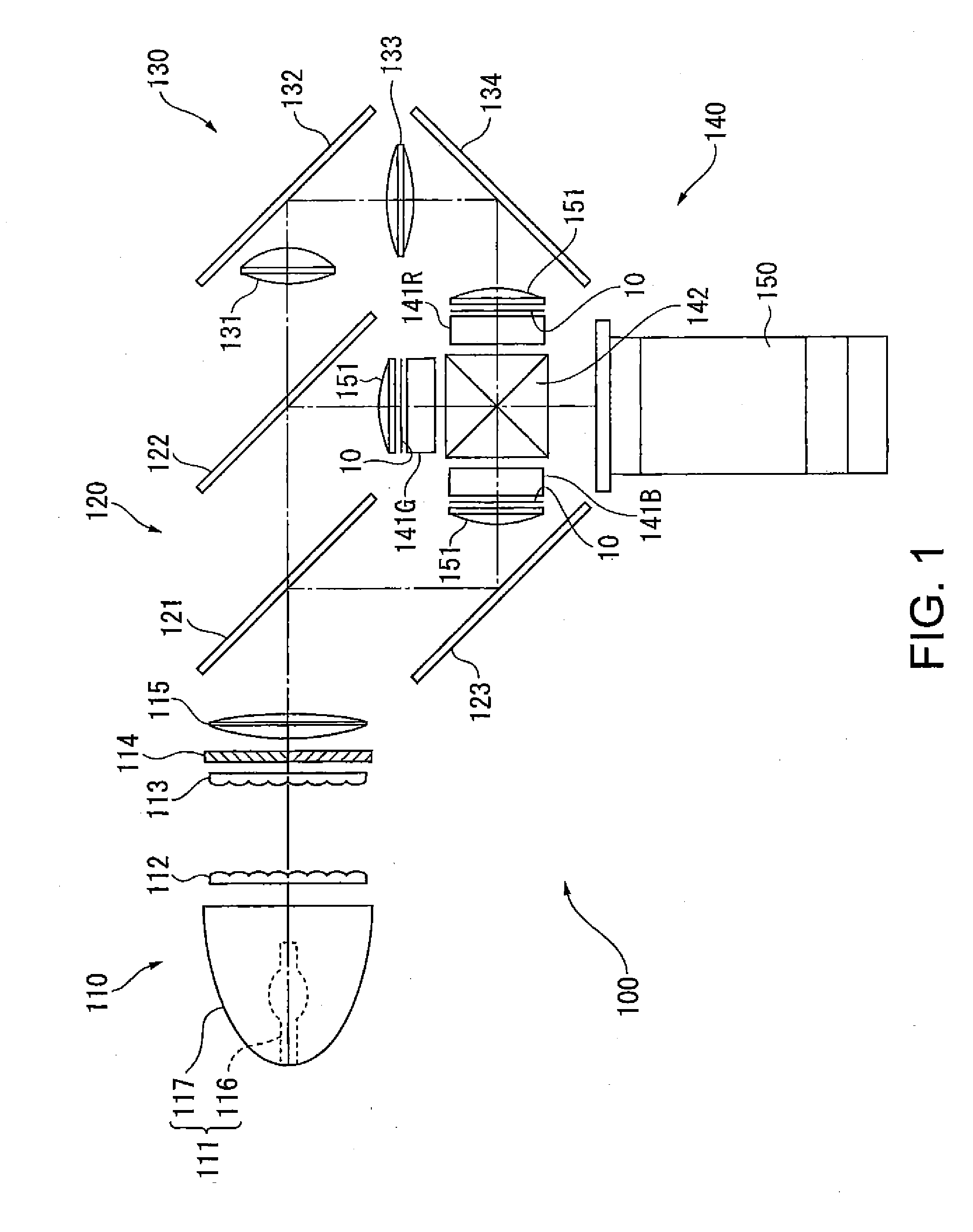 Optical component, method of manufacturing optical component, and electronic apparatus