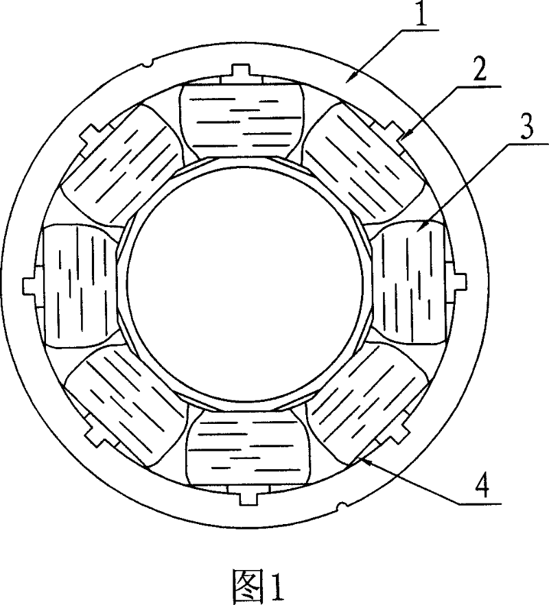 Stator assembly for asynchronous motor and method for making same