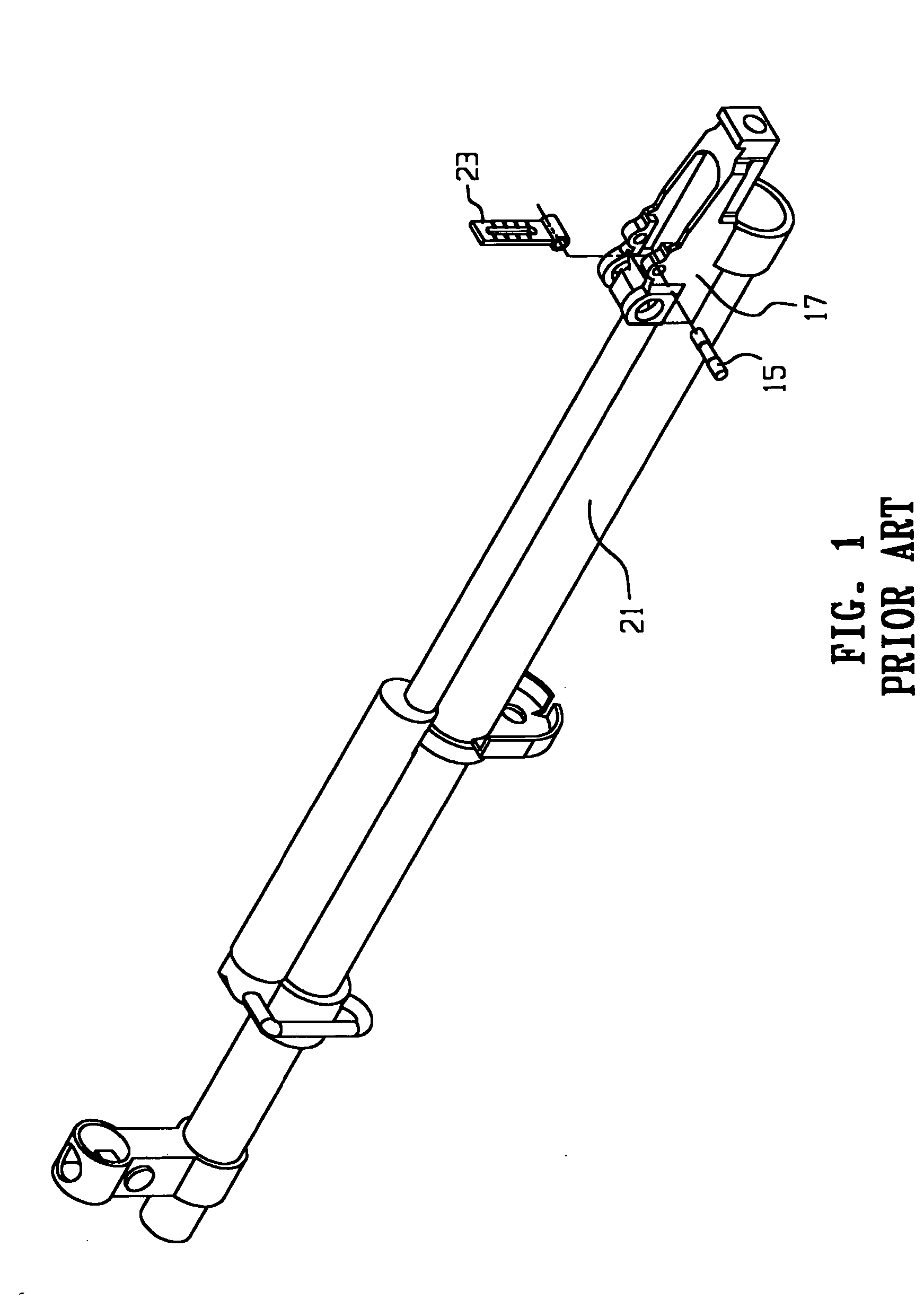 Rifle scope mounting means