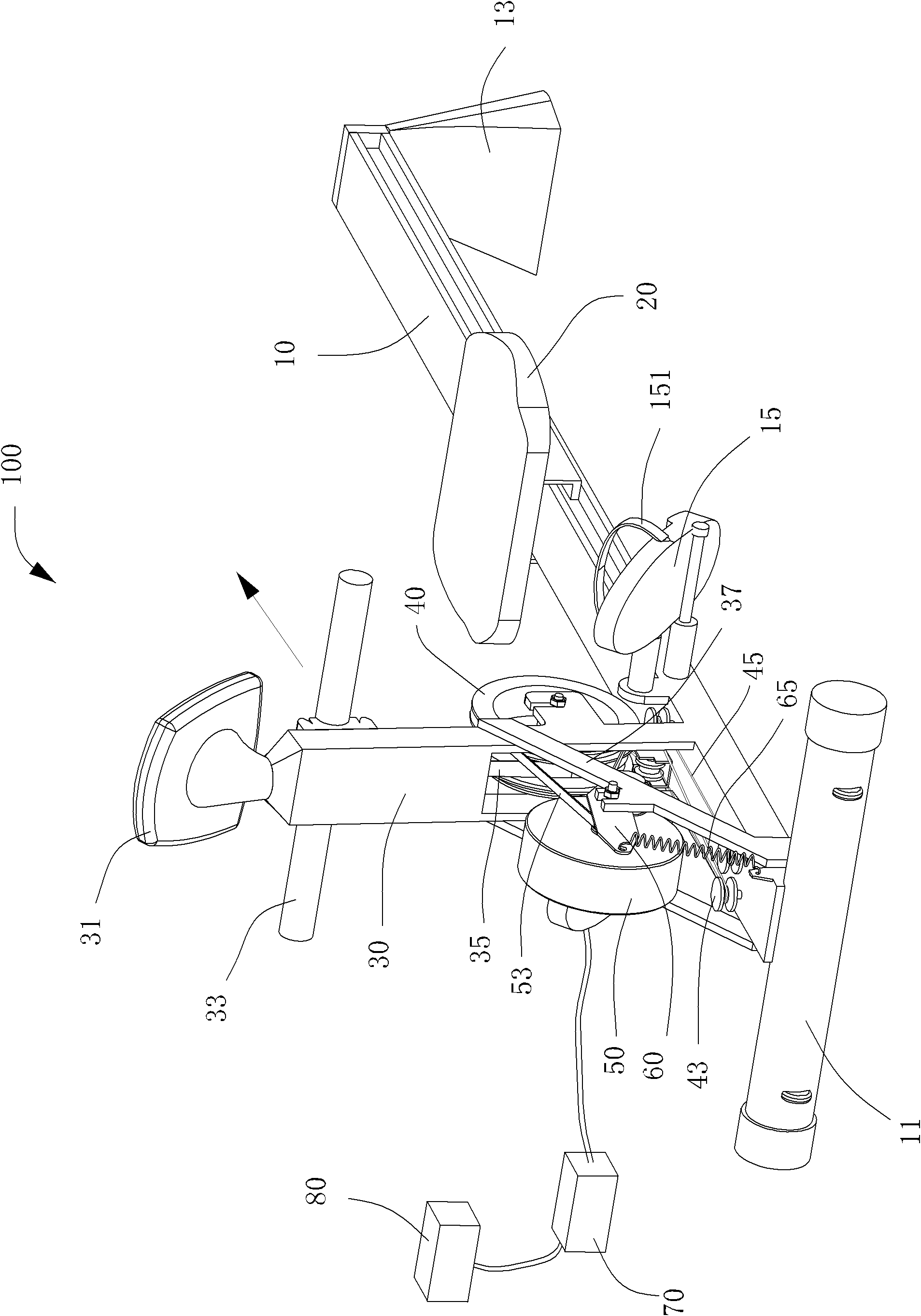 Building power generation rowing machine