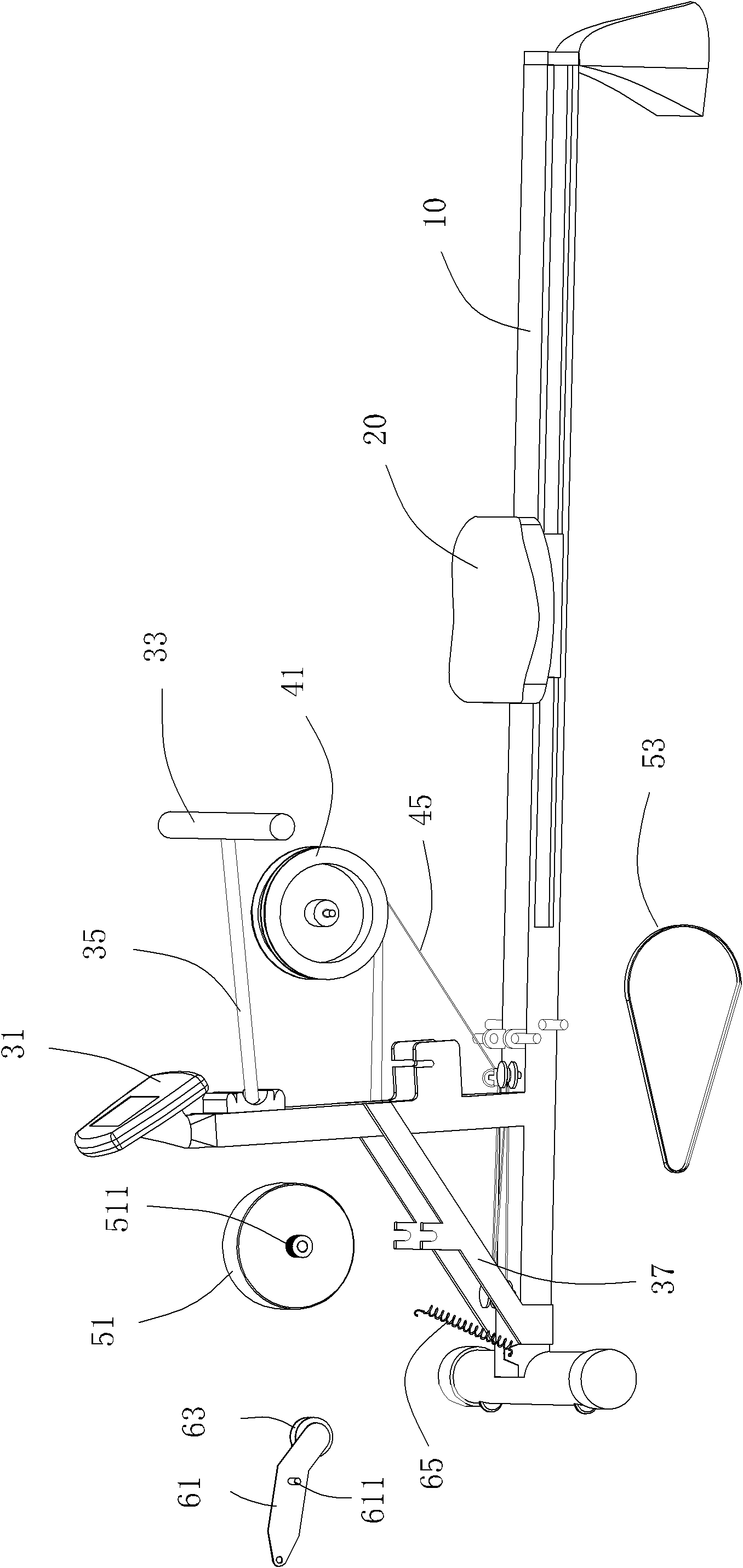 Building power generation rowing machine