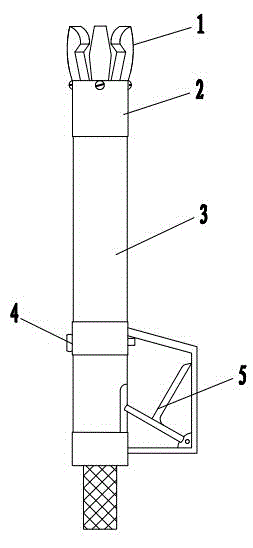 Safe assembly and disassembly device for high-voltage grounding wires