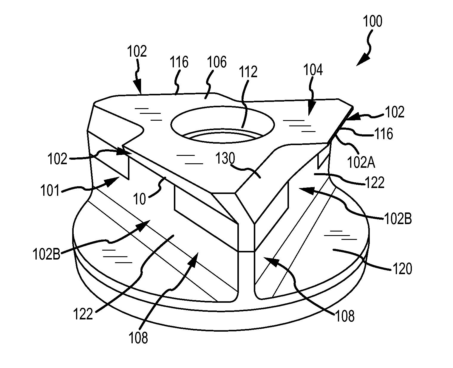 Molten metal rotor with hardened top