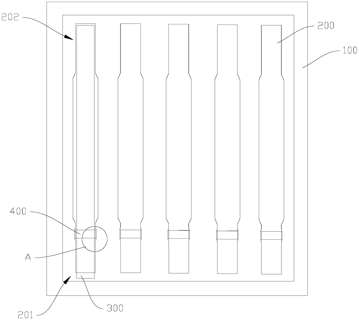 Test strip insert for detection cup, manufacturing method and detection device