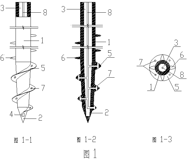 Concrete pile forming device and construction method thereof