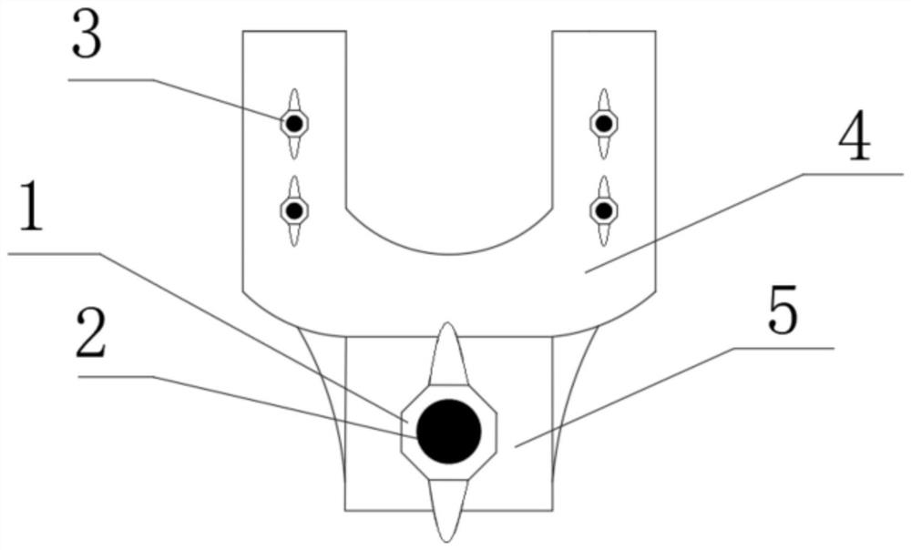 Laboratory model test displacement meter fixing device and mounting method