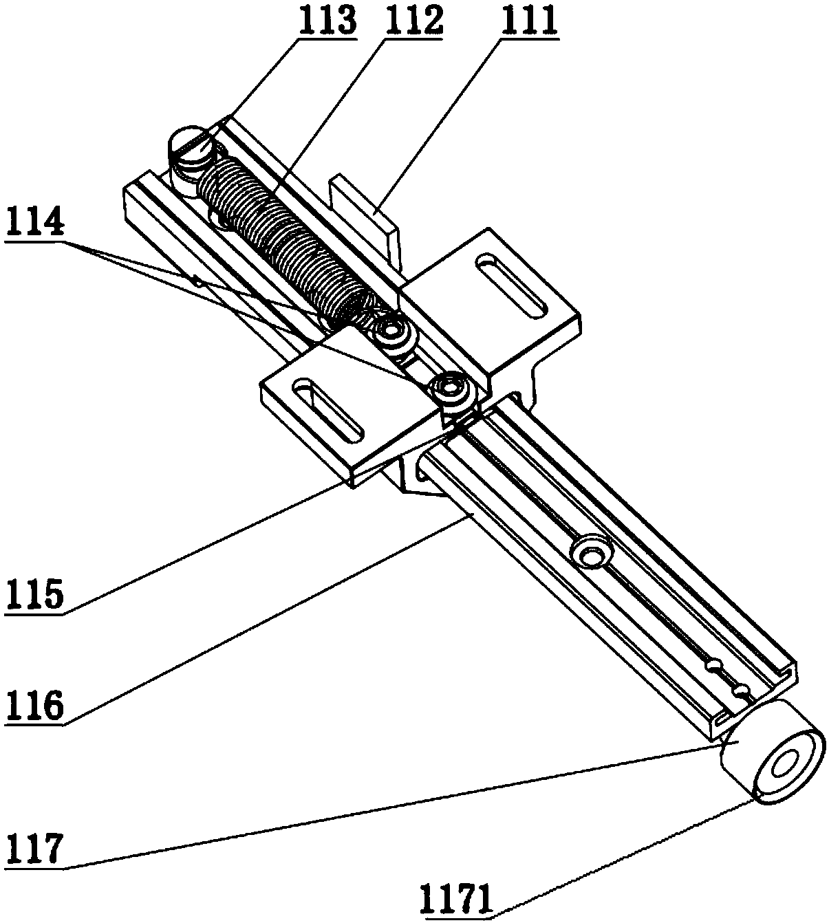 Automatic sample injector bottle pressing assembly