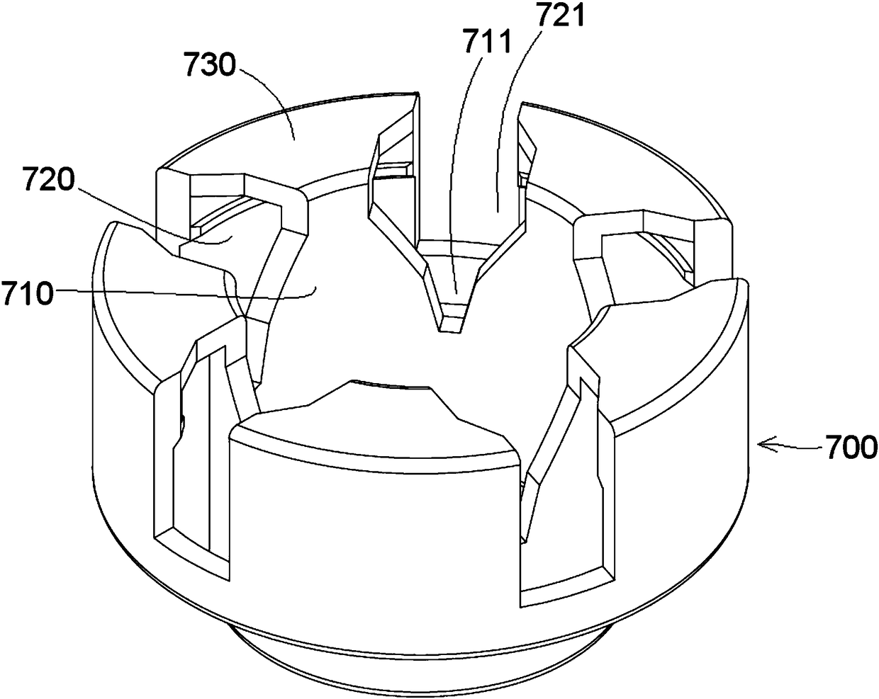 Connector and method for electrically connecting braided shielding layer of cable to connector