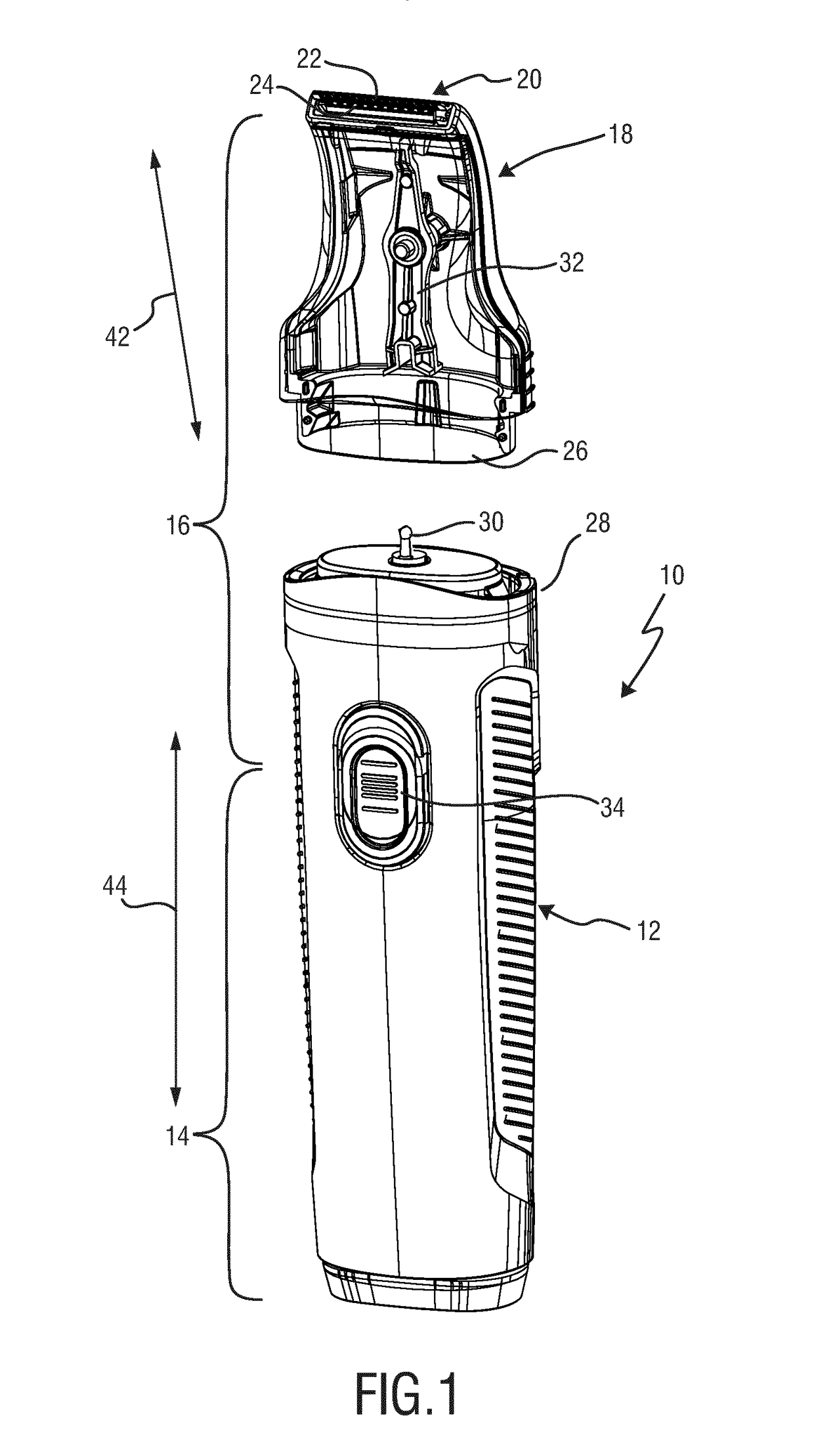 Coupling mechanism for a drive train of a hair cutting appliance