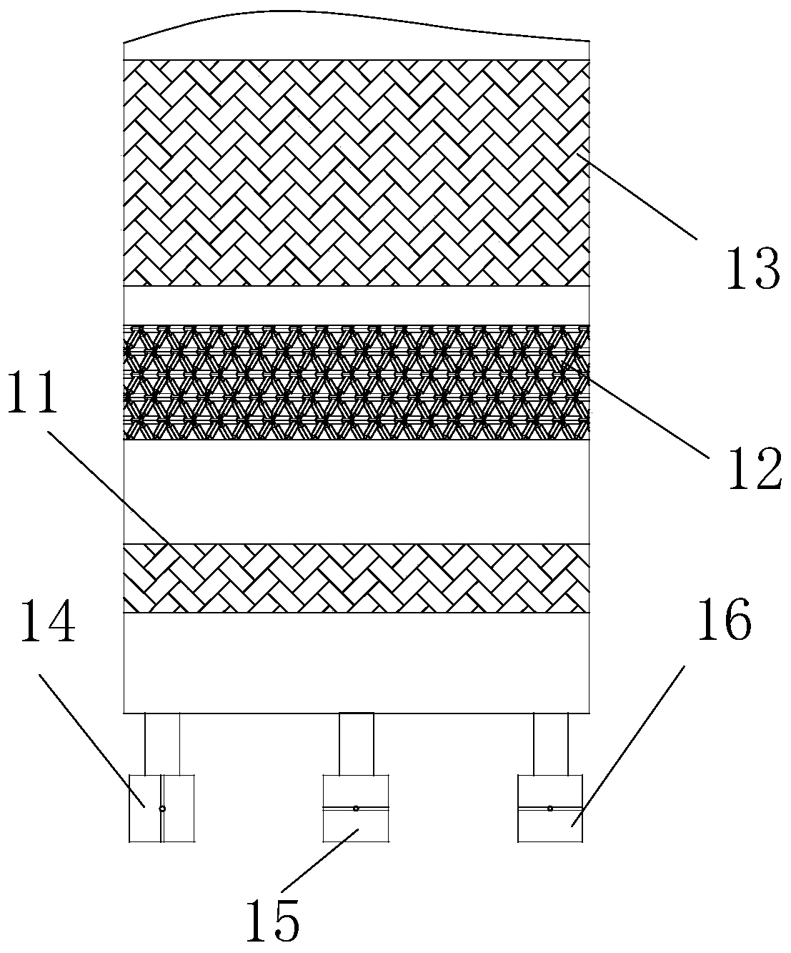 Novel VOCs disposal device based on RTO and RCO cooperative work, and working method thereof