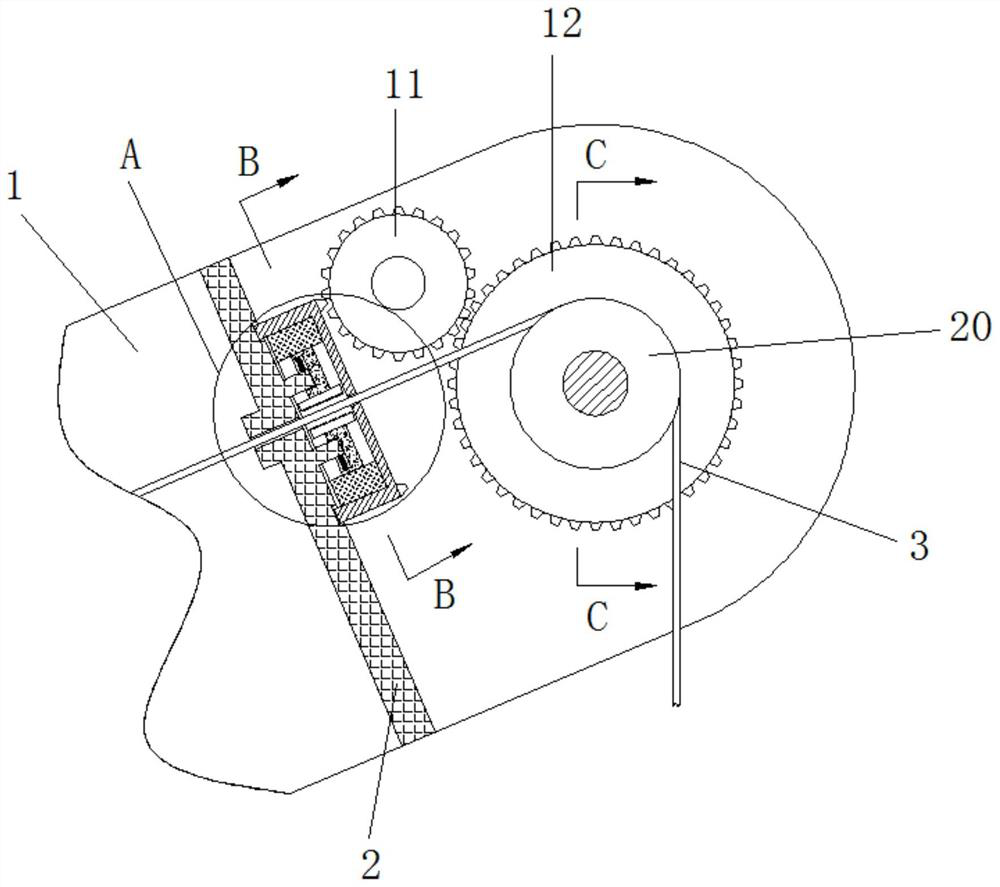 An anti-drop device for marine engineering cranes based on the principle of centrifugal force