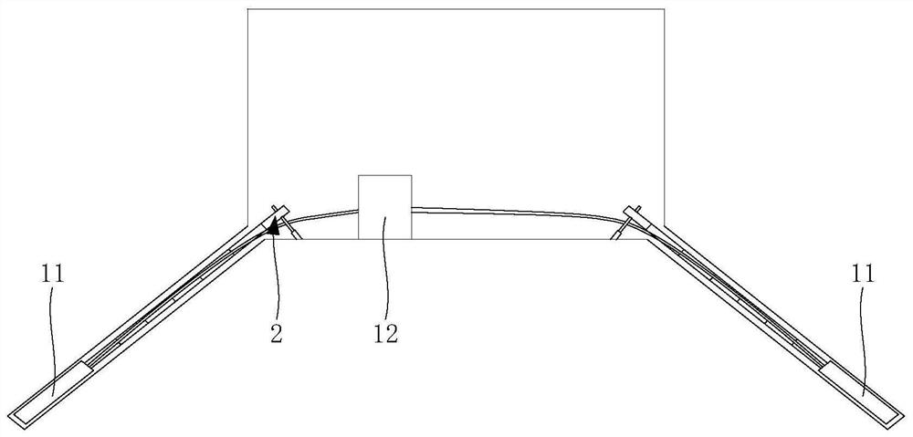 Splitting device and roadway floor pressure relief method