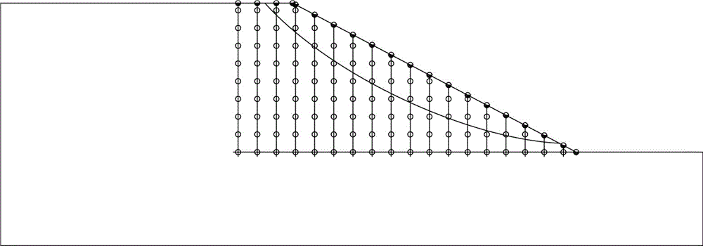 Displacement analysis method for determining slope critical sliding surface