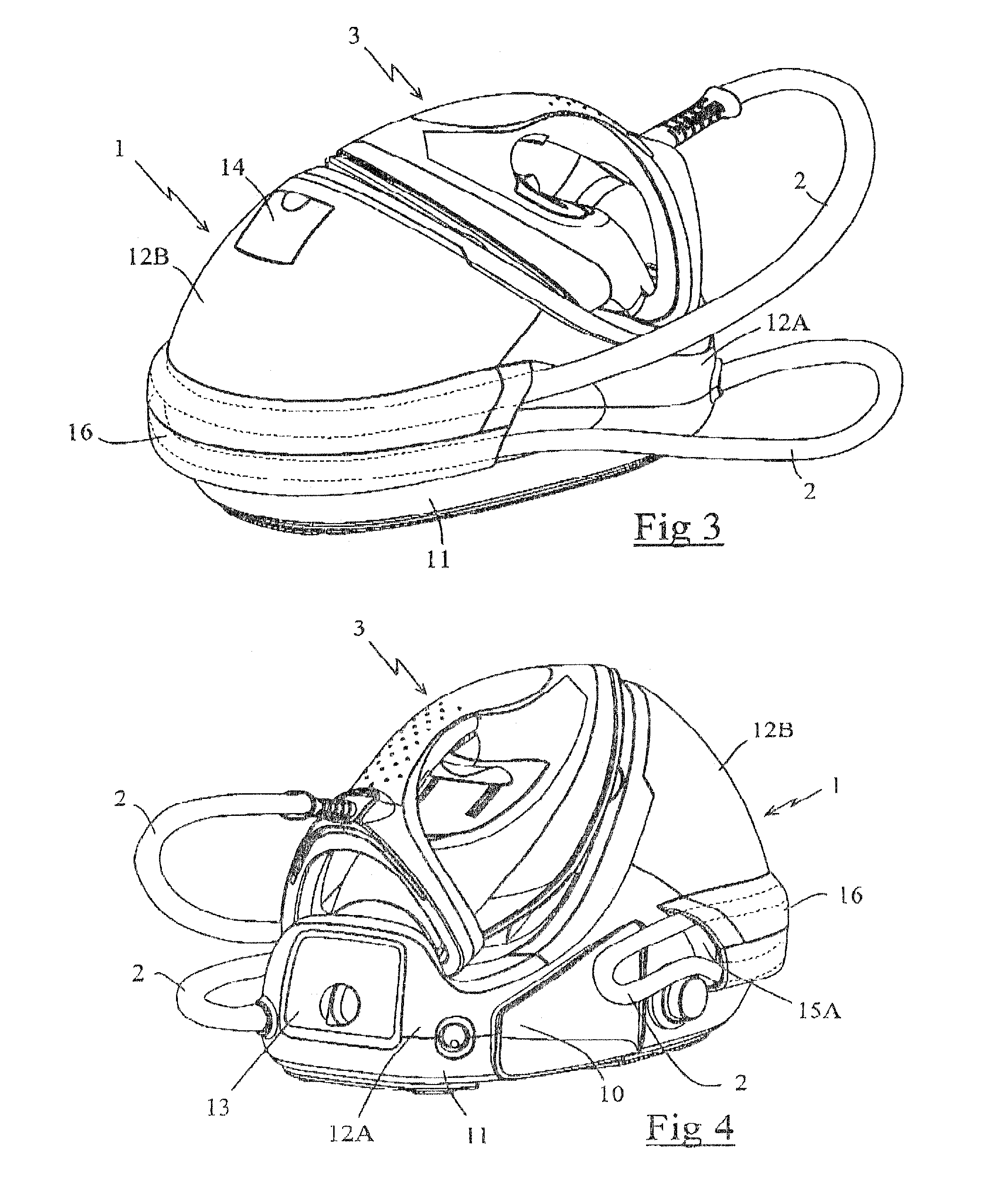 Ironing appliance having a cord storage cavity