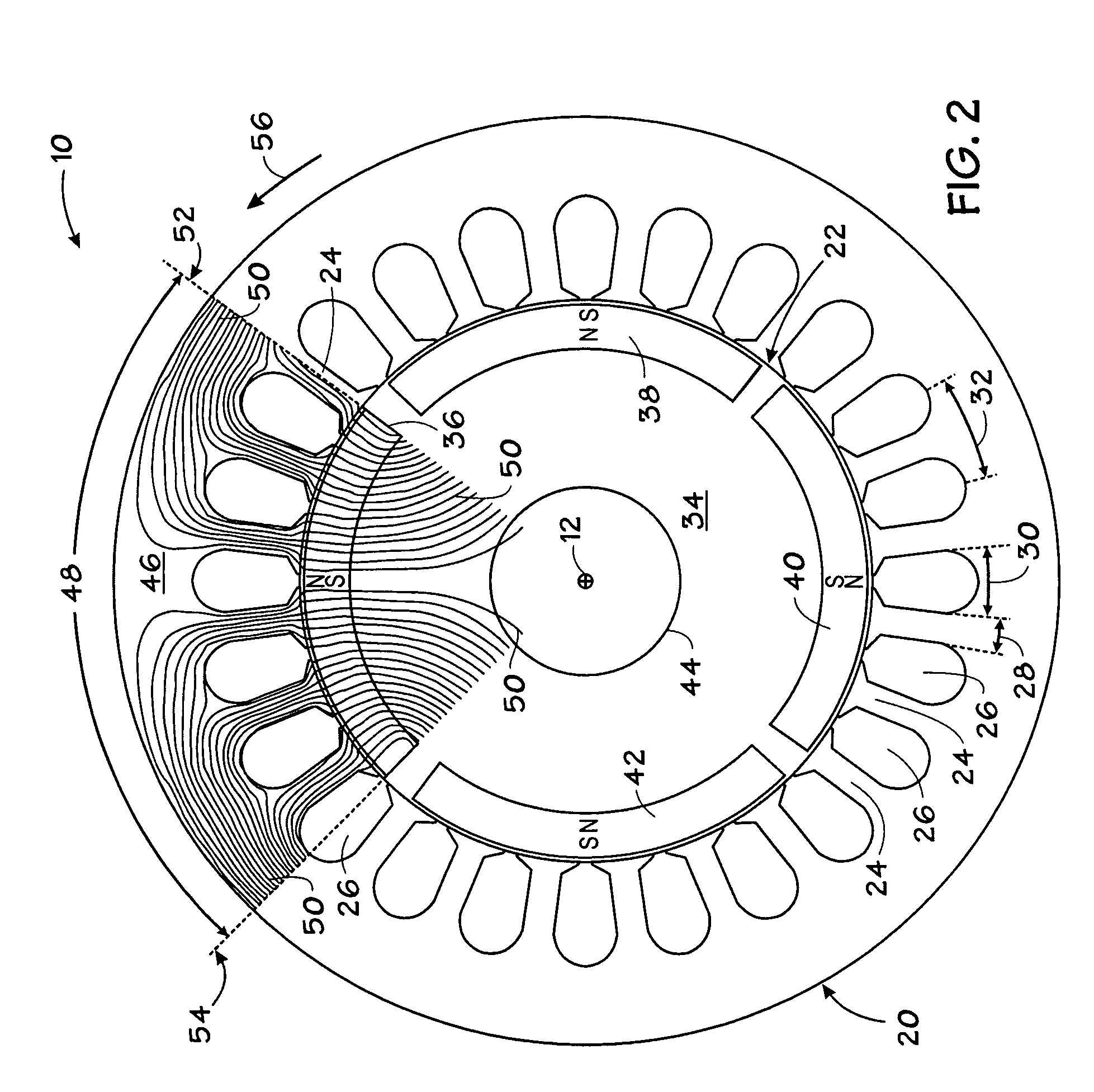 Cogging reduction in permanent magnet machines