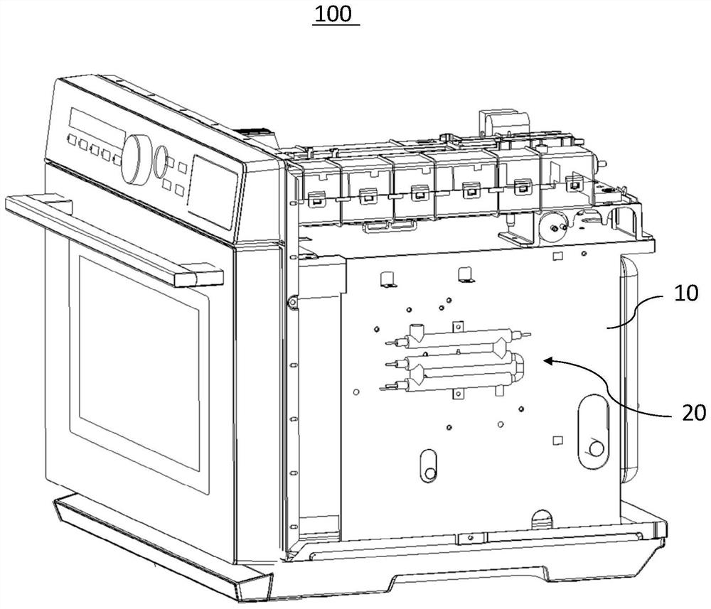 Steam generation assembly, cooking device and steam generation method