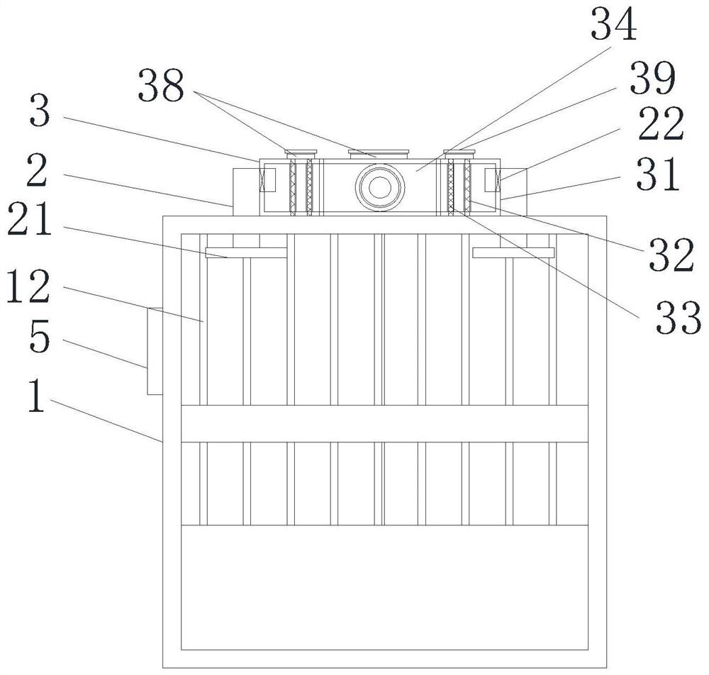 Spinning window dedusting and cooling device convenient to clean