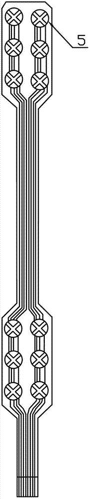 Flexible three-dimensional force touch sensor of multi-fingered hands of human-simulated robot and three-dimensional force detecting system thereof