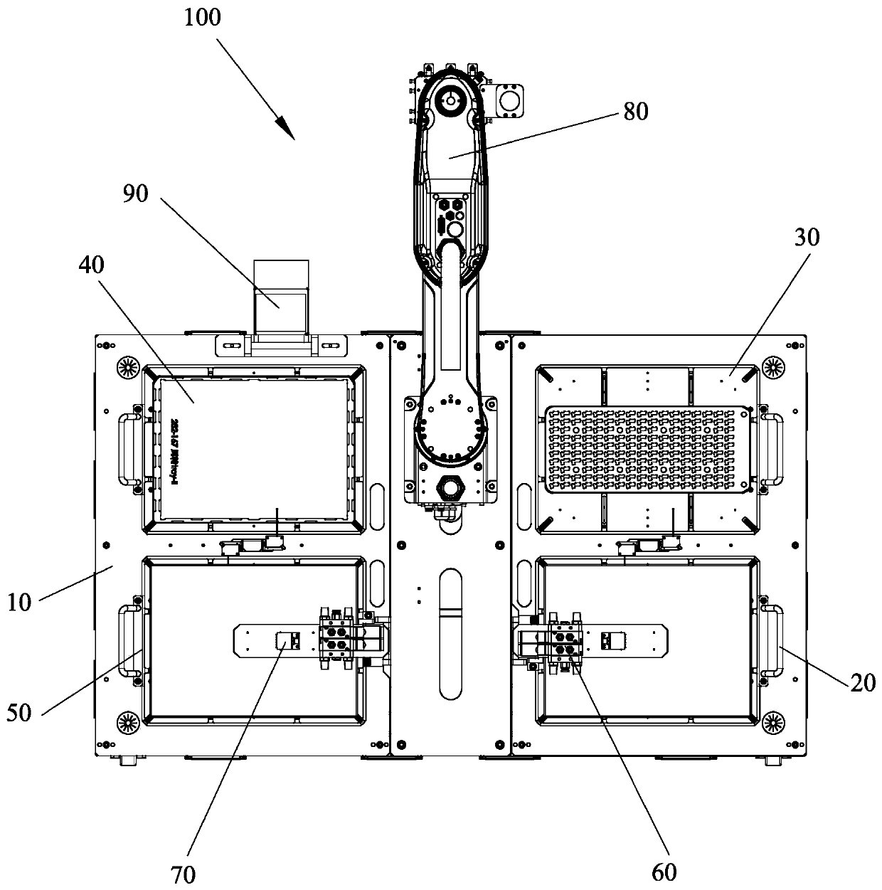 Burning loading and unloading equipment