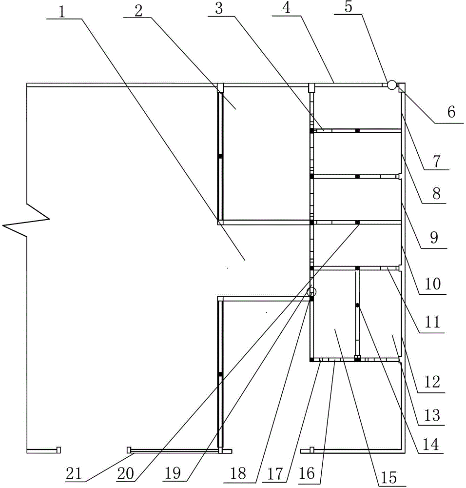 Dust-fall treatment system for fluorine gypsum truck loading