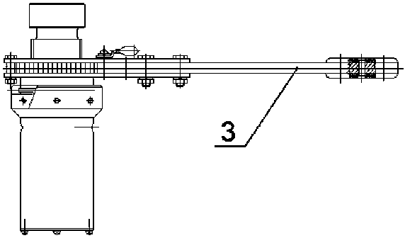 Gear drive type ratchet wheel lifting mechanism