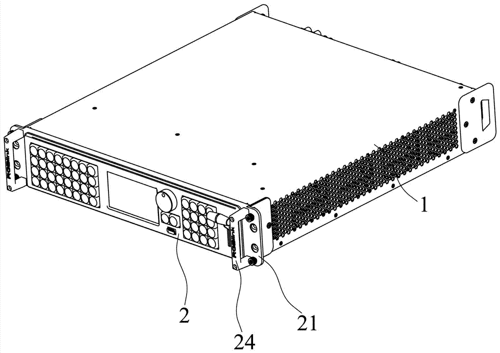 Video processor with panel convenient to disassemble and mounting method thereof