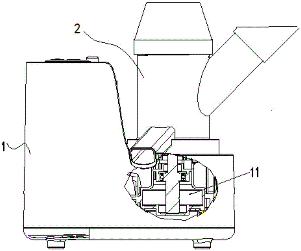 Net-free juicer cable of easy cleaning