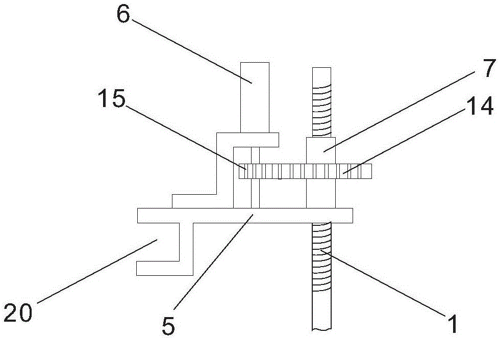 Dropping suspended wire retaining arm unit for heavy rod drawing machine