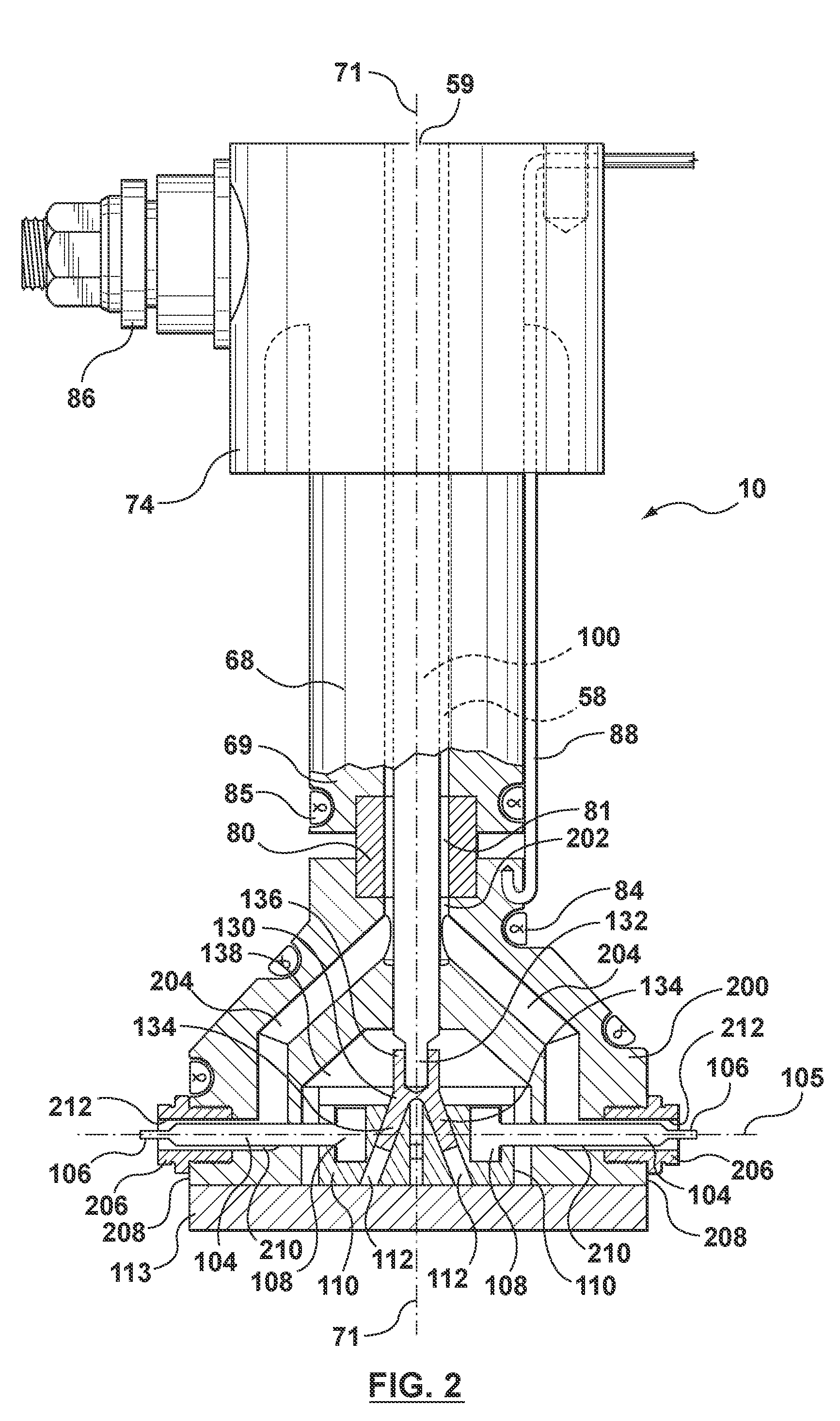 Edge Gated Injection Molding Apparatus