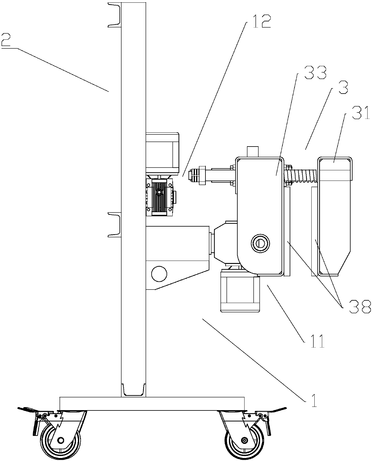 Overturning machine of prefabricated wallboard