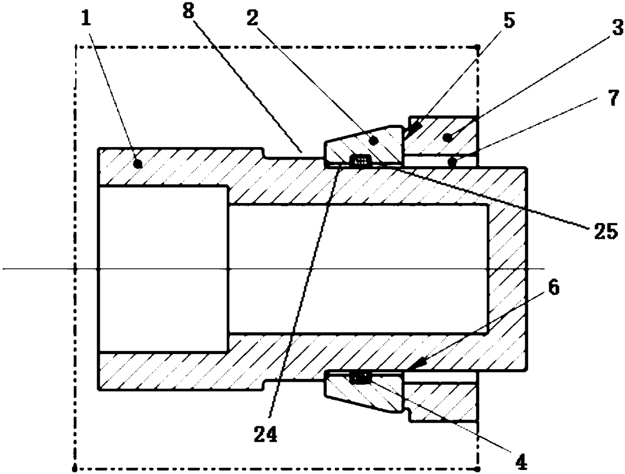 Semi-contact graphite sealing device