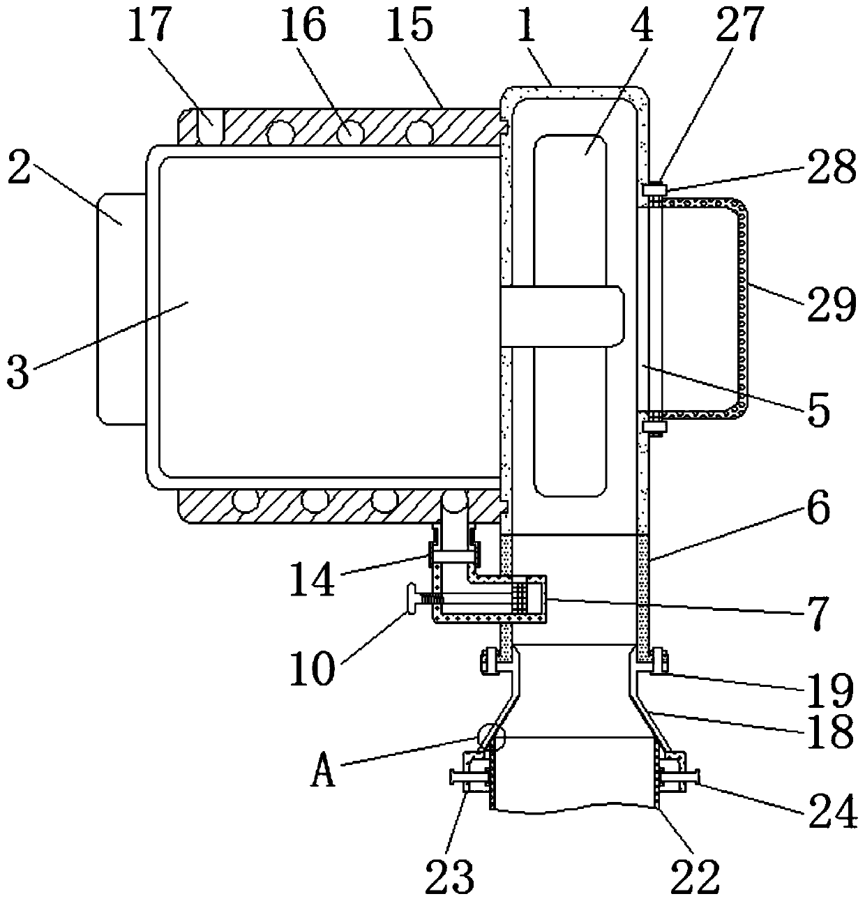 Blower convenient in adjustment of range of air outlet