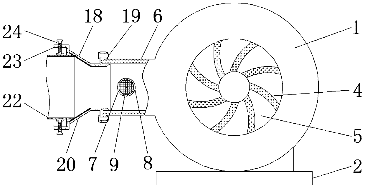 Blower convenient in adjustment of range of air outlet