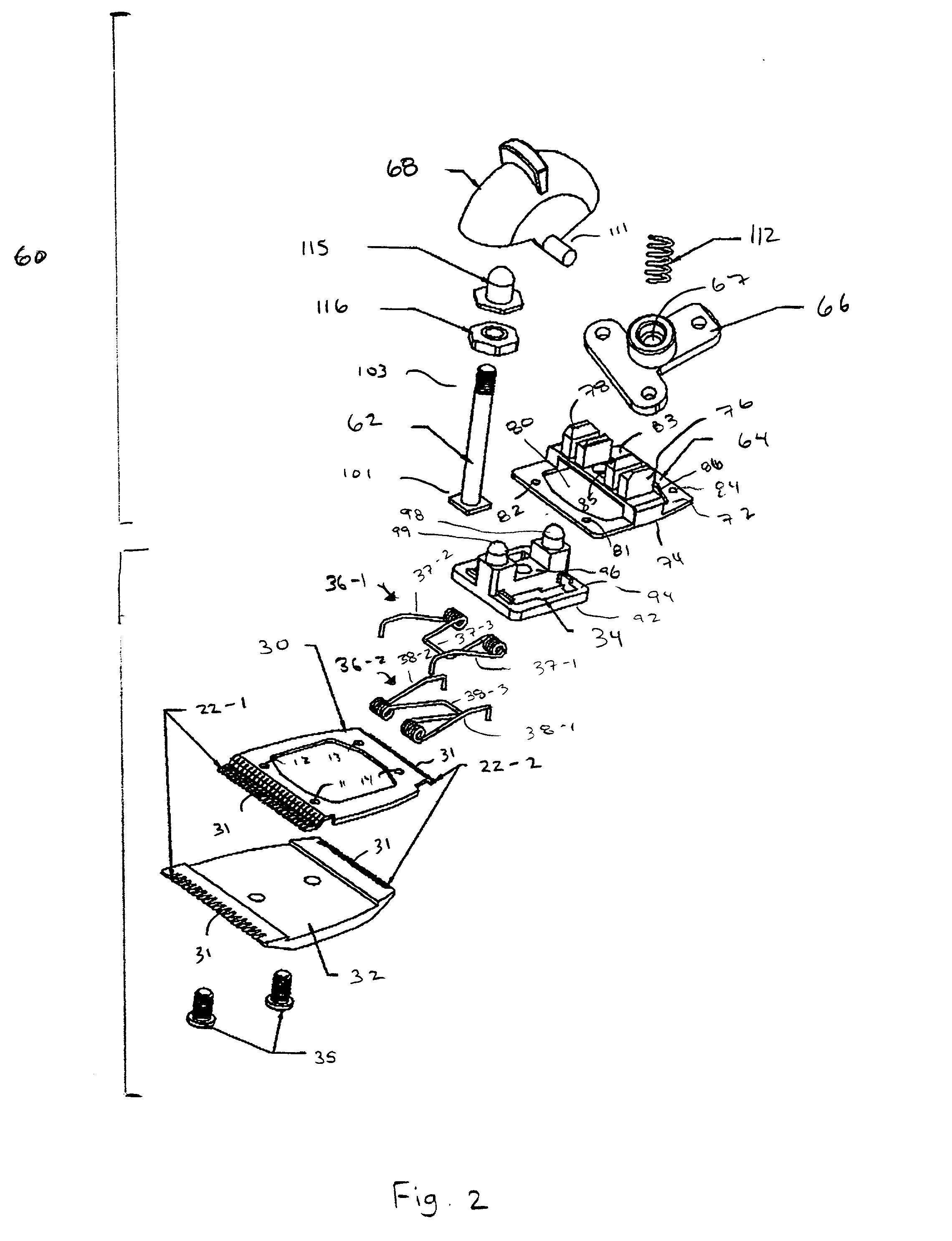 Hair clipper with rotating blade assembly