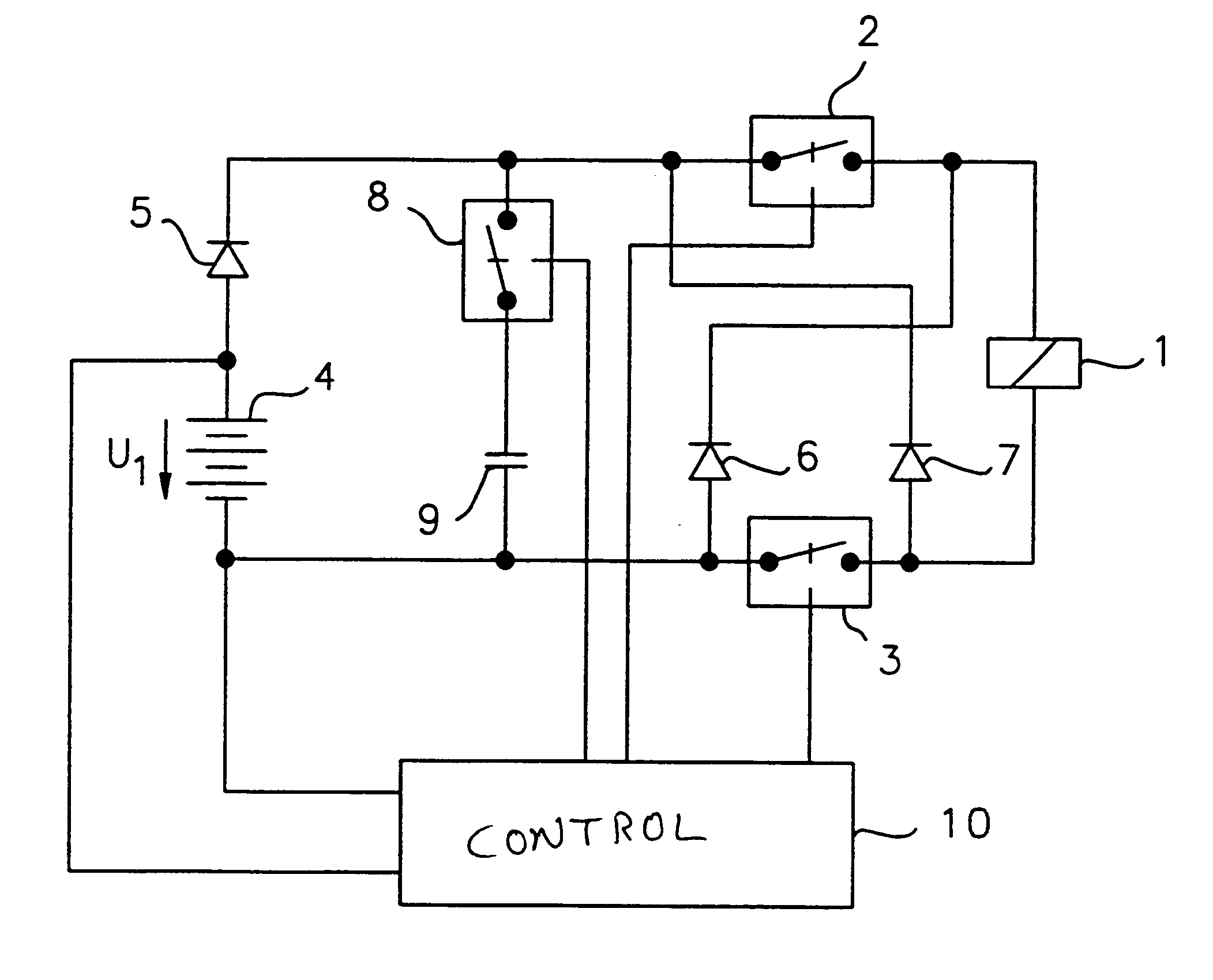 Circuit arrangement for operating a solenoid actuator