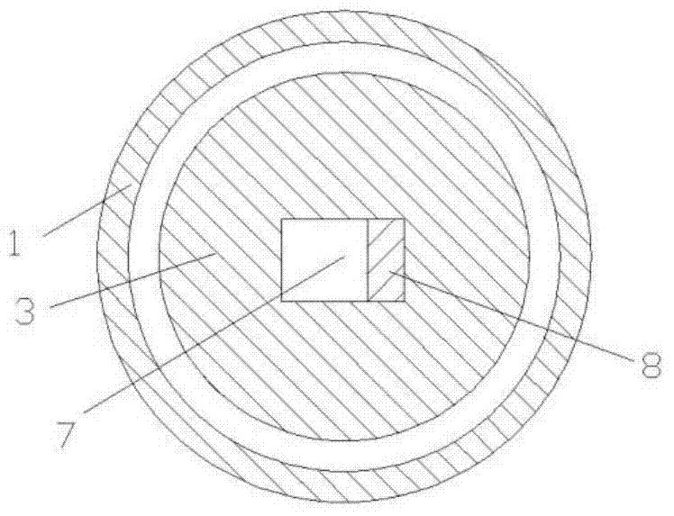 Piston device having volume cavity in top